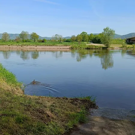 Weserufer Direkt Am Wasser Radwanderweg 3-4 Personen Wlan Apartment Hessisch Oldendorf