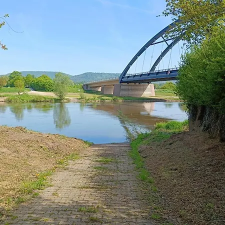 Weserufer Direkt Am Wasser Radwanderweg 3-4 Personen Wlan * Hessisch Oldendorf