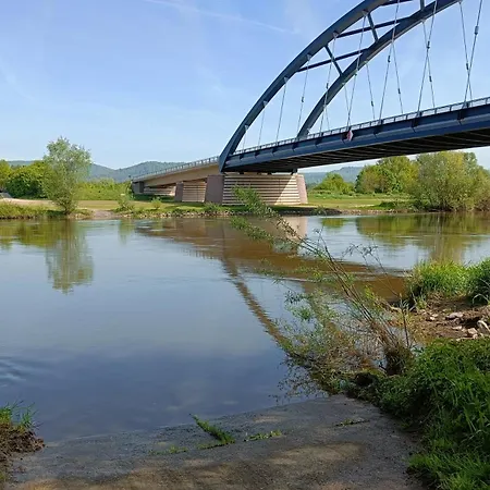 Weserufer Direkt Am Wasser Radwanderweg 3-4 Personen Wlan Apartment *