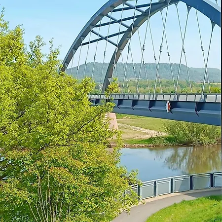 Weserufer Direkt Am Wasser Radwanderweg 3-4 Personen Wlan Apartman *