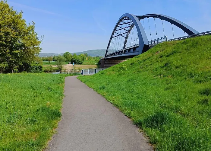 Appartamento Weserufer Direkt Am Wasser Radwanderweg 3-4 Personen Wlan Hessisch Oldendorf