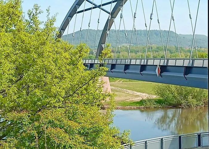 Weserufer Direkt Am Wasser Radwanderweg 3-4 Personen Wlan Appartamento *